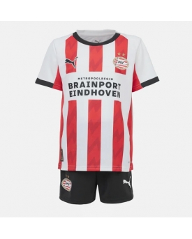 PSV Eindhoven Maglia Gara Casa Repliche 2025-26 Bambino Maniche Corte